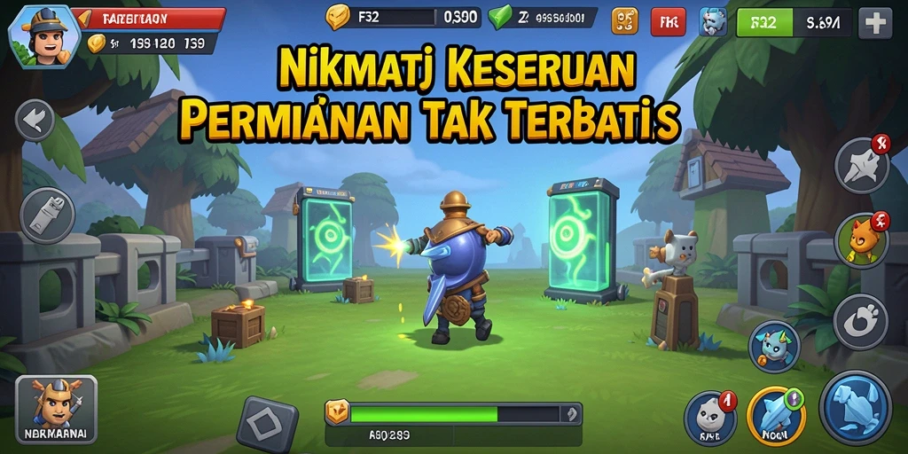 Tangkapan layar F32 menampilkan karakter dalam aksi gameplay Idle yang seru.
