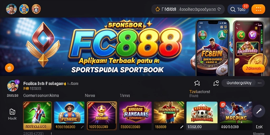 Tampilan menarik dari FC888 saat pengguna melakukan taruhan olahraga.