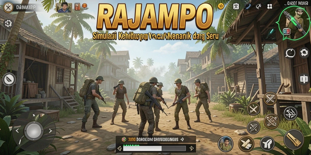 Tampilan menarik dari gameplay RAJAMPO dalam dunia simulasi.